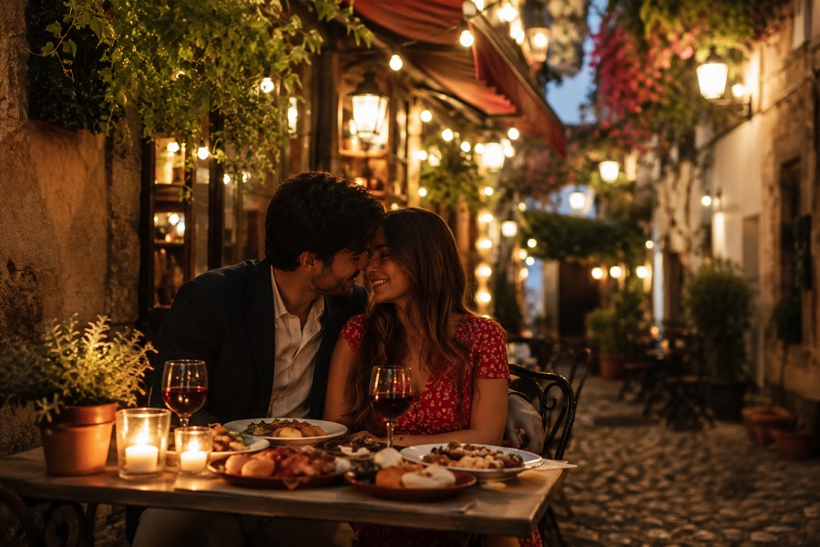 Best Romantic Food Trails and Cozy Caf�s for Couples  